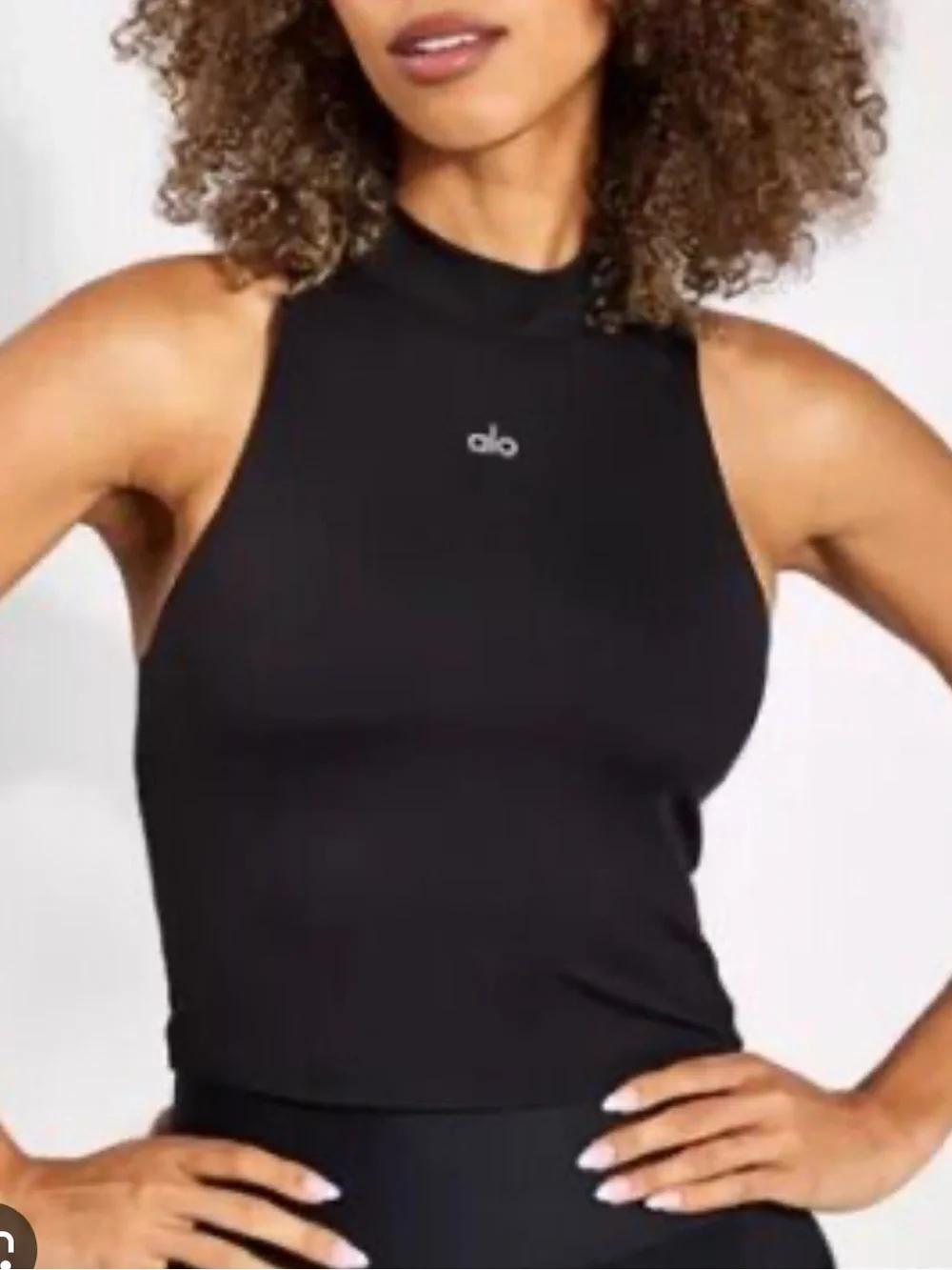 Alo Yoga Alosoft Top That Bra Tank Top Black Sz S 4-6 W2716R